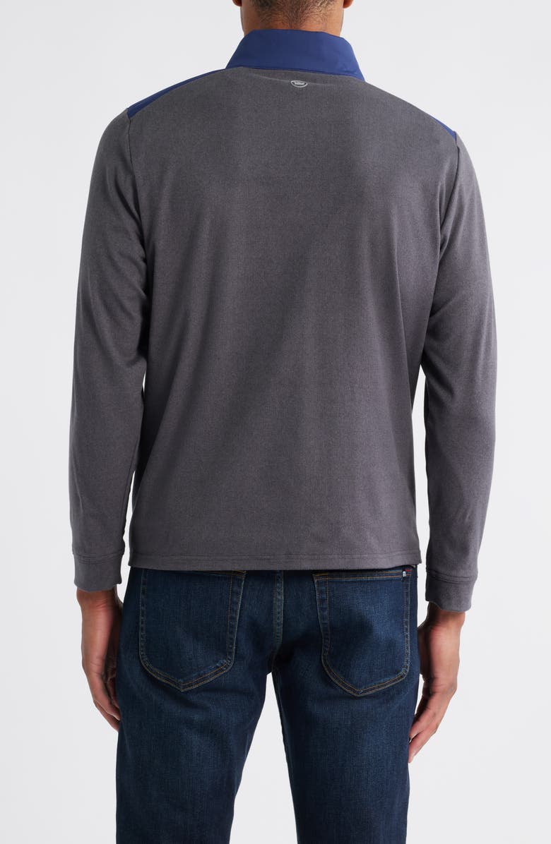 Peter Millar Merge Mixed Media Jacket, Alternate, color, Navy