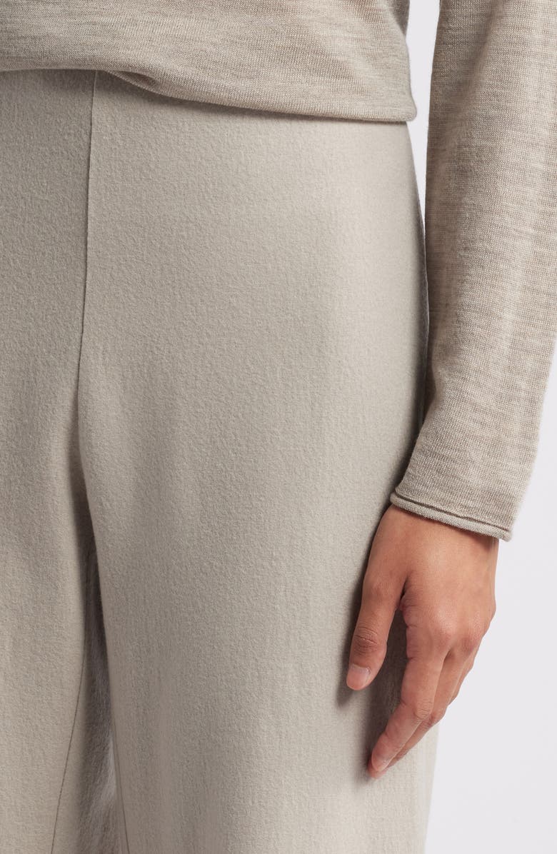 Eileen Fisher Wool Wide Leg Pants, Alternate, color, Dove