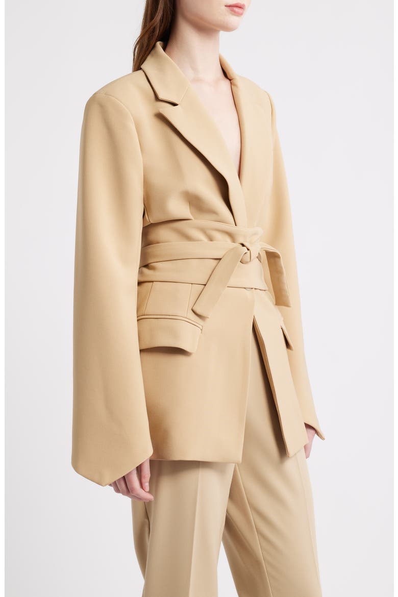 The Ultimate Muse Belted Blazer, Alternate, color, CAMEL