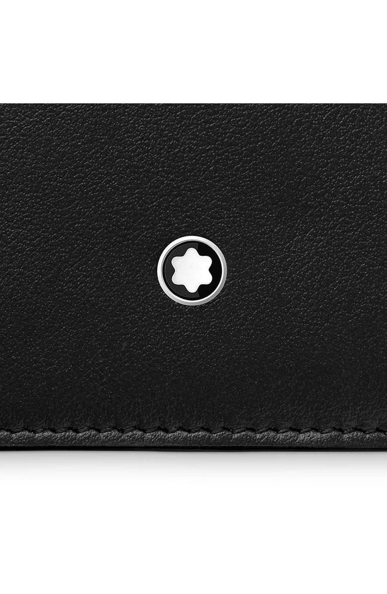 Montblanc Meisterstück Leather Card Case, Alternate, color, Black
