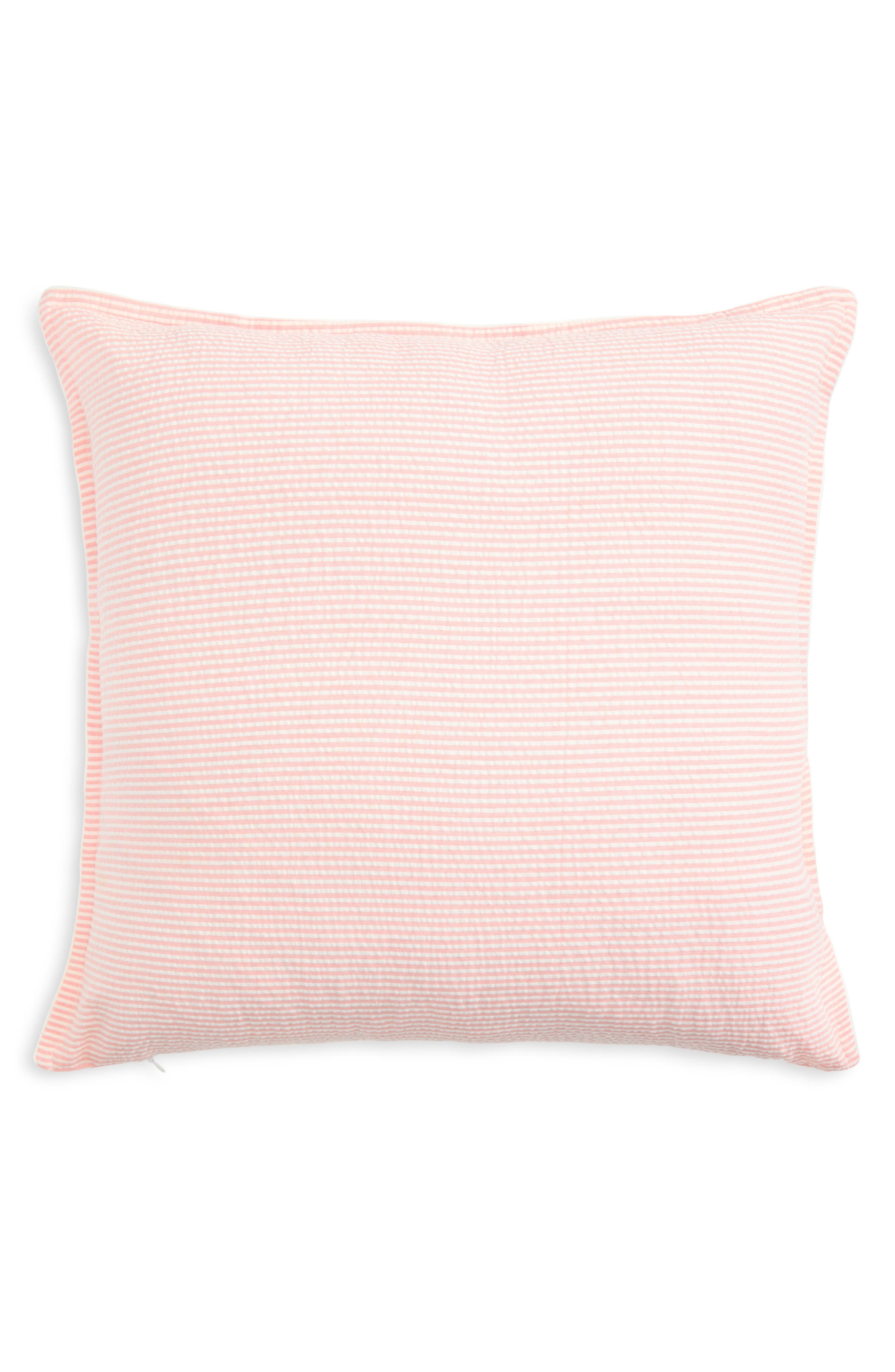 Kassatex Stripe Cotton Seersucker Accent Pillow