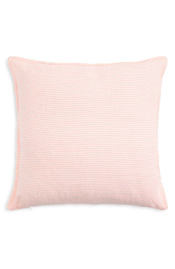 Kassatex Stripe Cotton Seersucker Accent Pillow In Pink