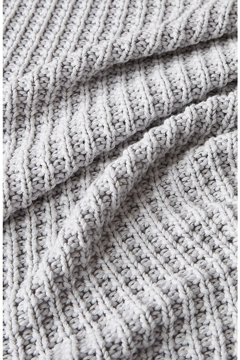 Luna Knit Throw Blanket, Alternate, color, STONE