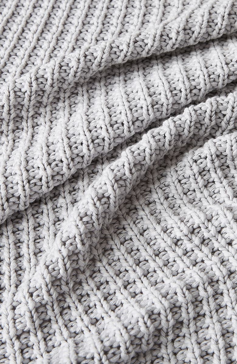 UGG<sup>®</sup> Luna Knit Throw Blanket, Alternate, color, Stone