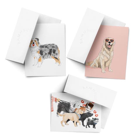 Love/Valentine
s Assorted Greeting Card Pack (3ct) "Aussie Love Mail, Golden Love, Likes"