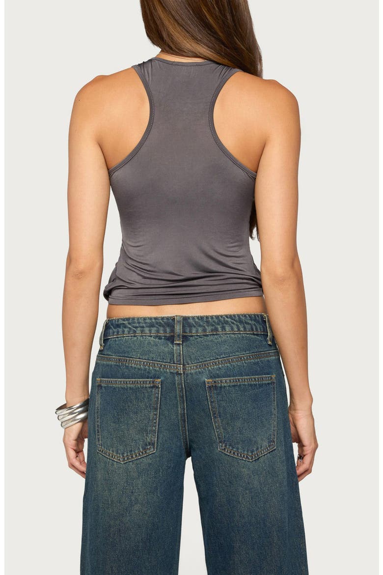 Brise Studded Draped Top, Alternate, color, GRAY