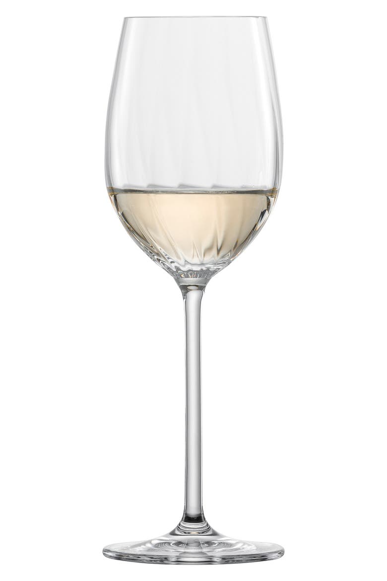 Prizma Set of 6 Riesling Wine Glasses, Alternate, color, CLEAR