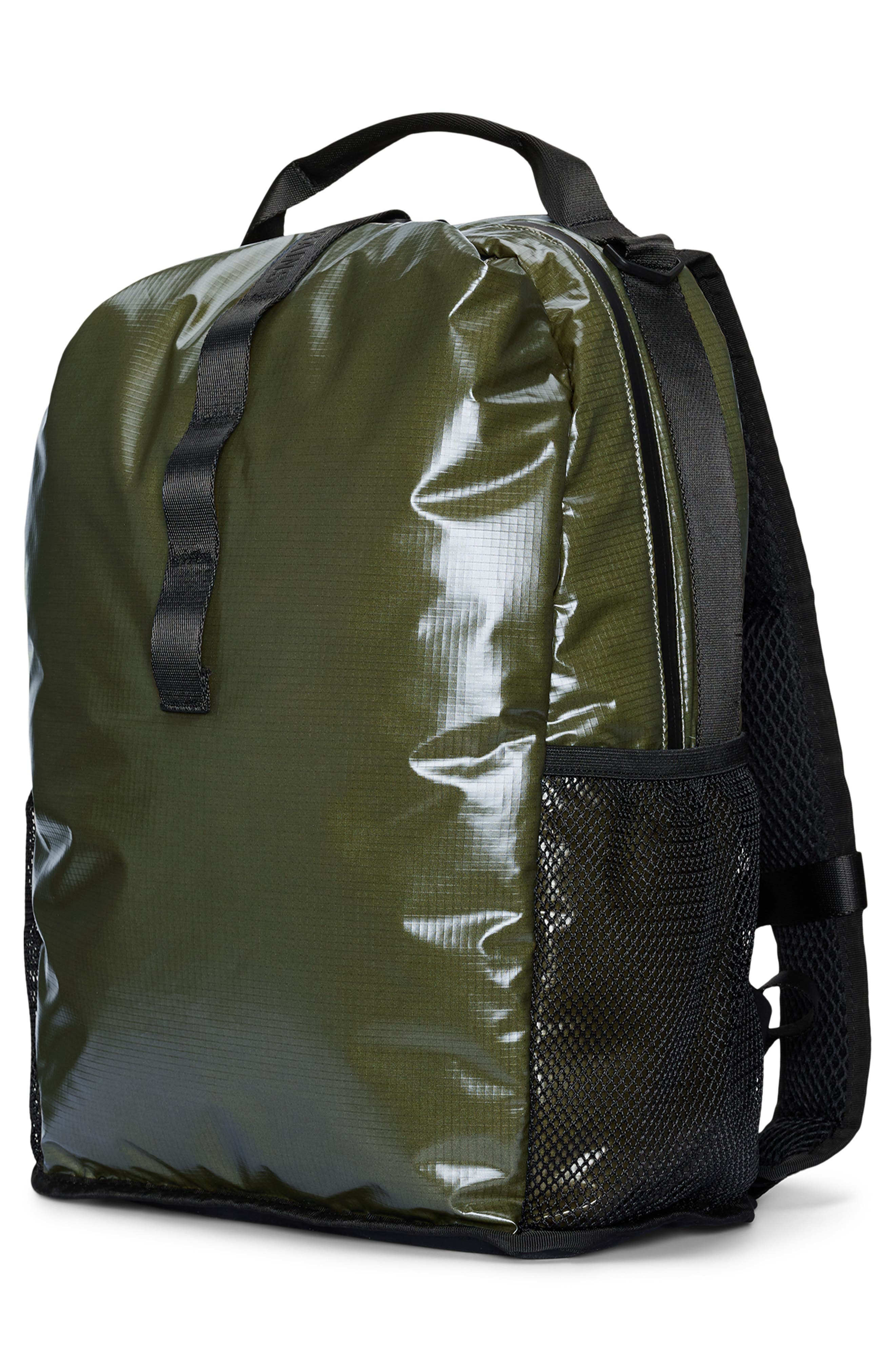 Rains Sibu Waterproof Clip Front Backpack, Alternate, color, Marsh