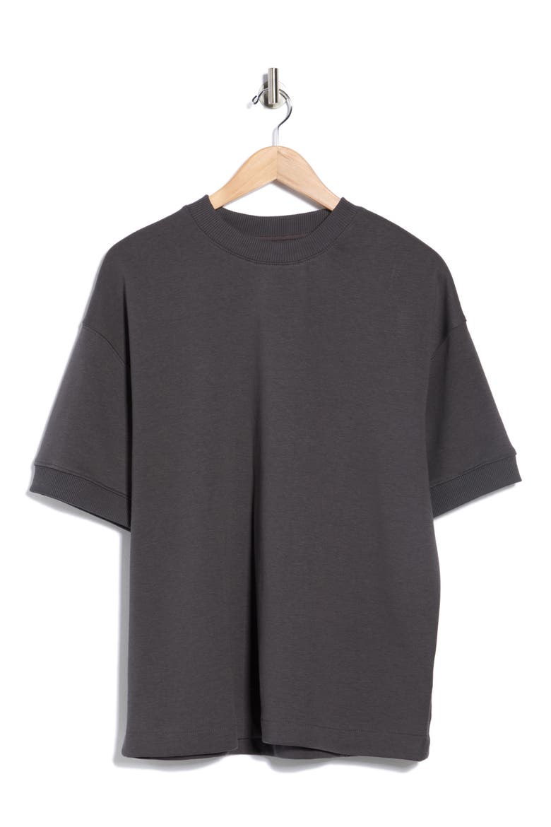 Heavyweight Cotton Blend T-Shirt, Alternate, color, DARK GREY
