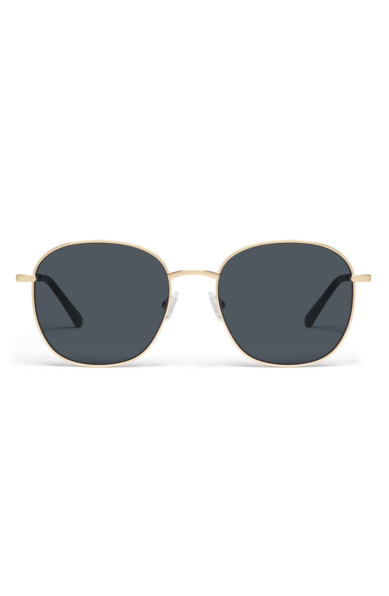 QUAY Jezabell 56mm Round Sunglasses, Main, color, Gold/ Smoke