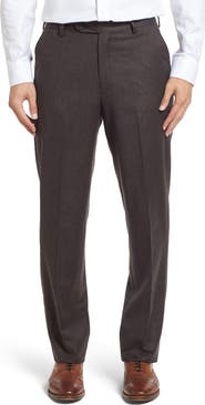 Berle Lightweight Flannel Flat Front Classic Fit Dress Trousers