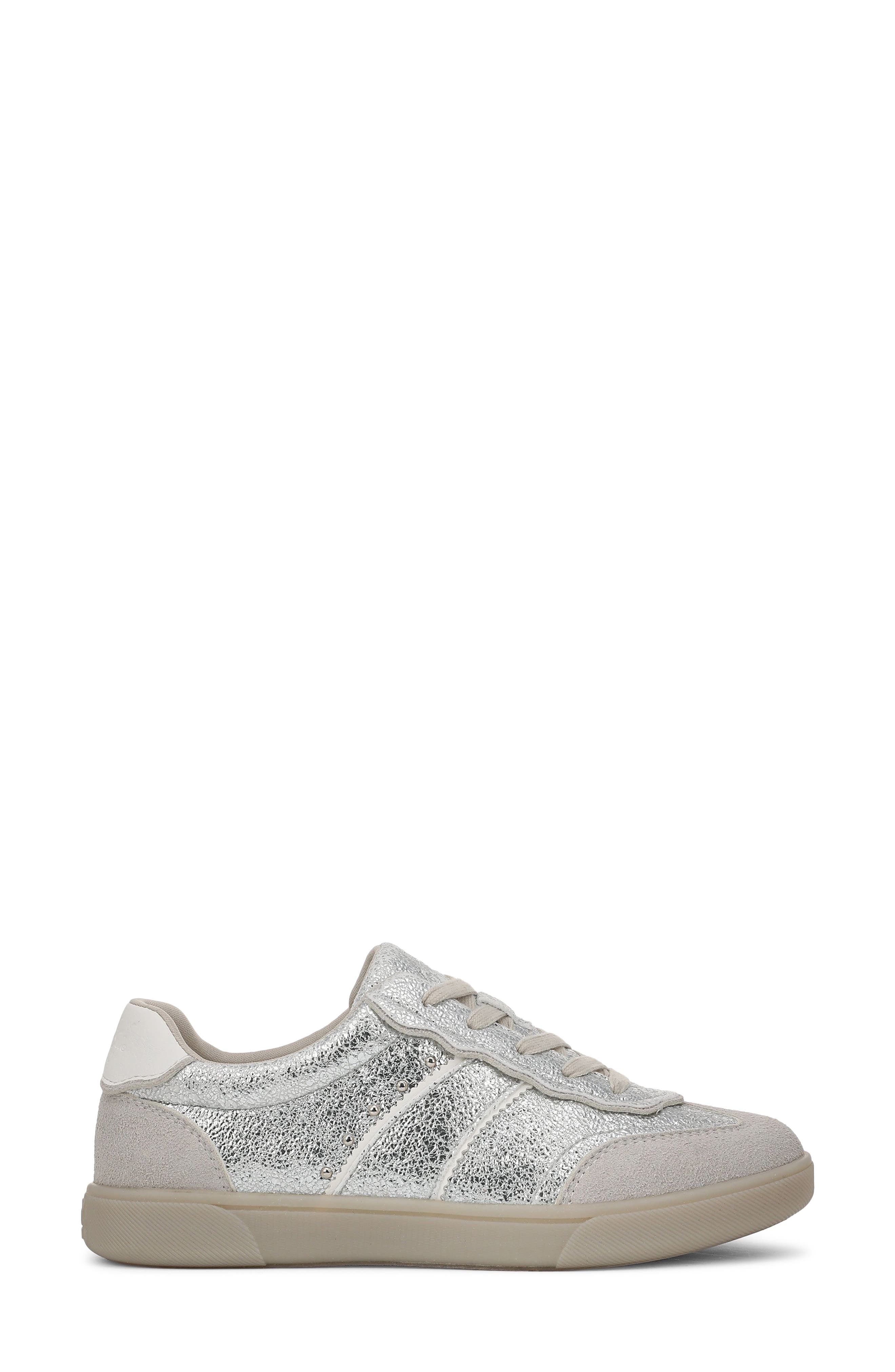 Blowfish Malibu Tastic 2 Sneaker, Alternate, color, Silver Faux Leather/ Suede