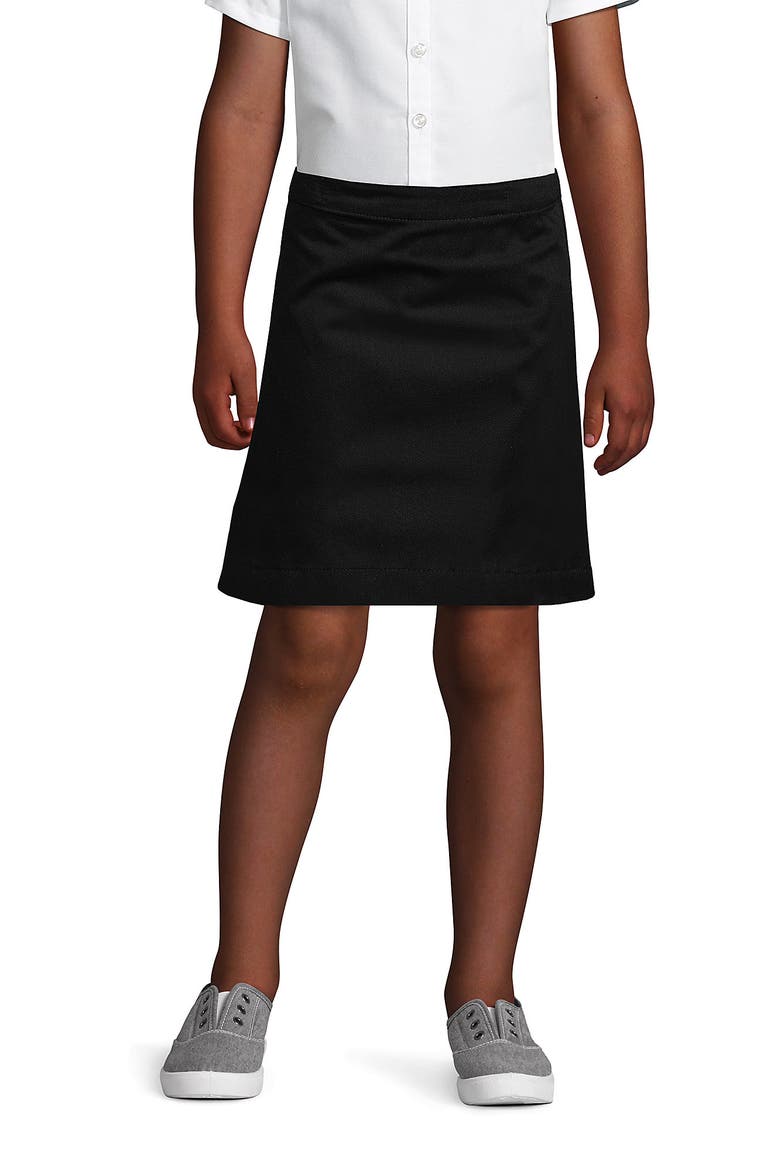 School Uniform Girls Plus Blend Chino Skort Above Knee, Main, color, Black