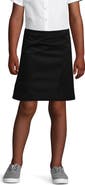 Lands' End School Uniform Girls Slim Blend Chino Skort Above Knee