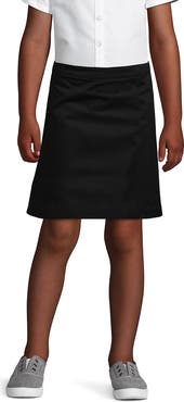 Lands' End School Uniform Girls Slim Blend Chino Skort Above Knee