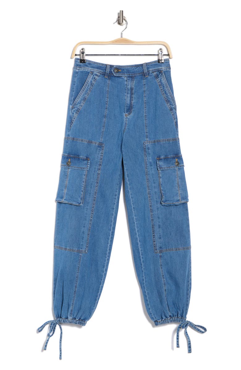 Cinq à Sept Zola Cargo Jeans, Alternate, color, Light Wash