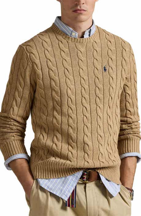Polo Ralph Lauren Cable Knit Cotton Crewneck Sweater