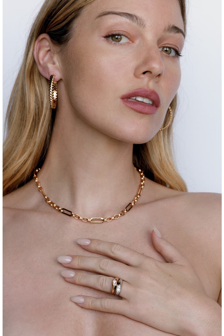 Chain Link Necklace, Alternate, color, GOLD