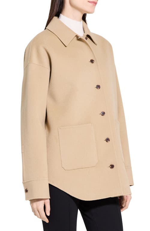 Theory Wool And Recycled Cashmere-blend Felt Jacket