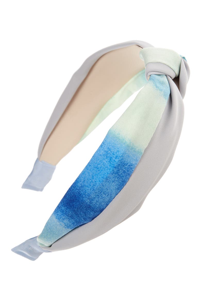 Tie Dye Headband, Main, color, BLUE COMBO