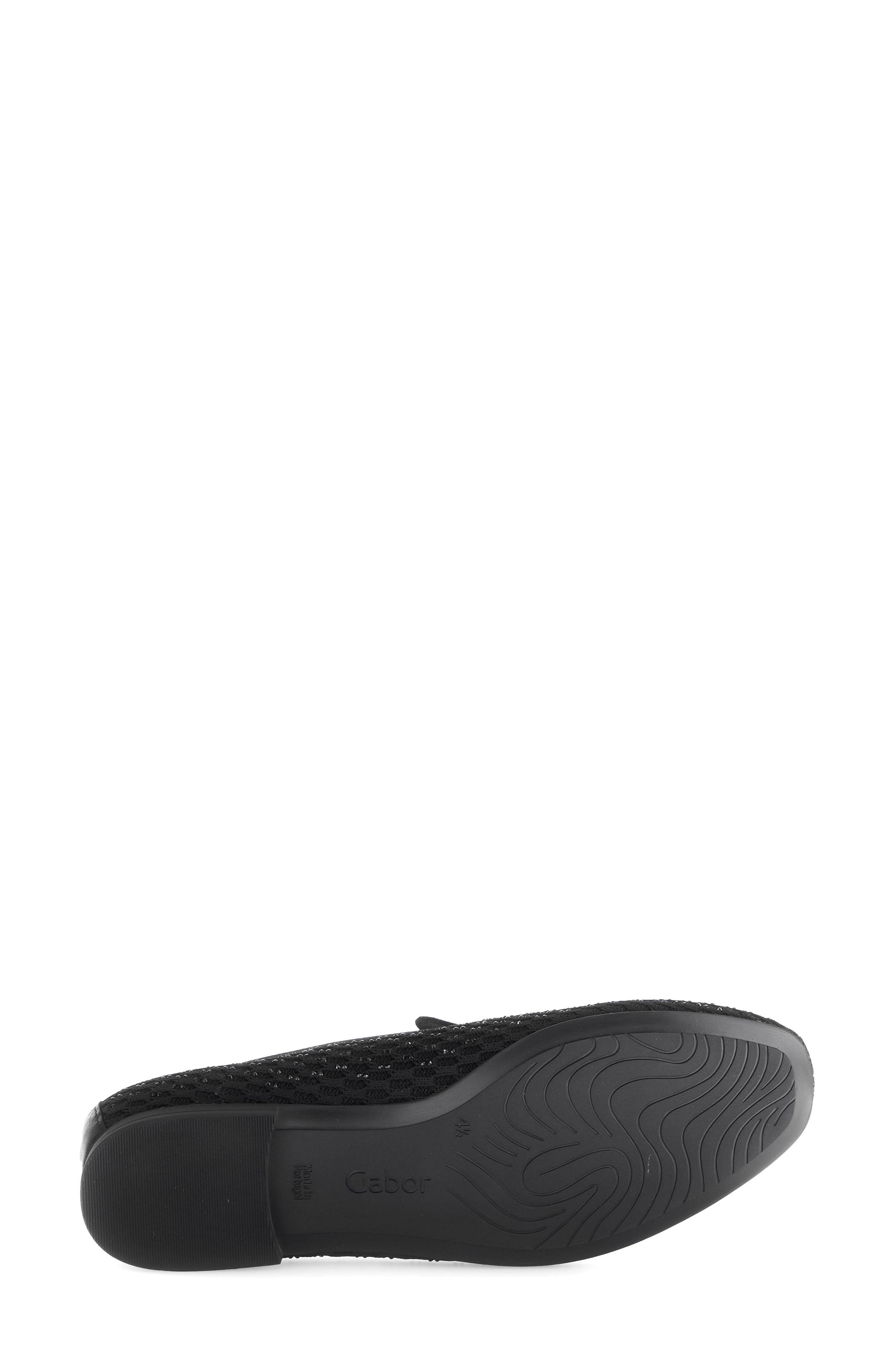Gabor Rhinestone Knit Loafer, Alternate, color, 