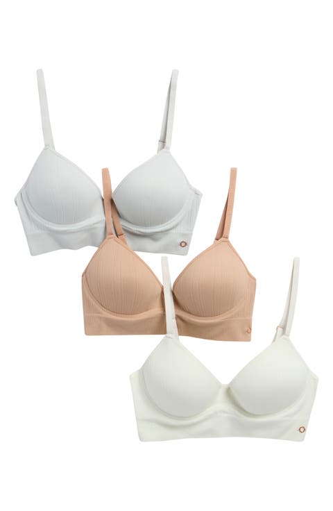 3-Pack Rib Wireless Bra
