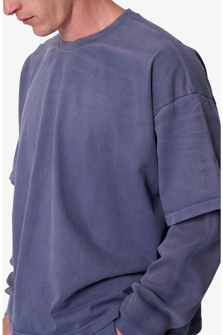 Layered Thermal Long Sleeve T-Shirt, Alternate, color, WASHED NAVY
