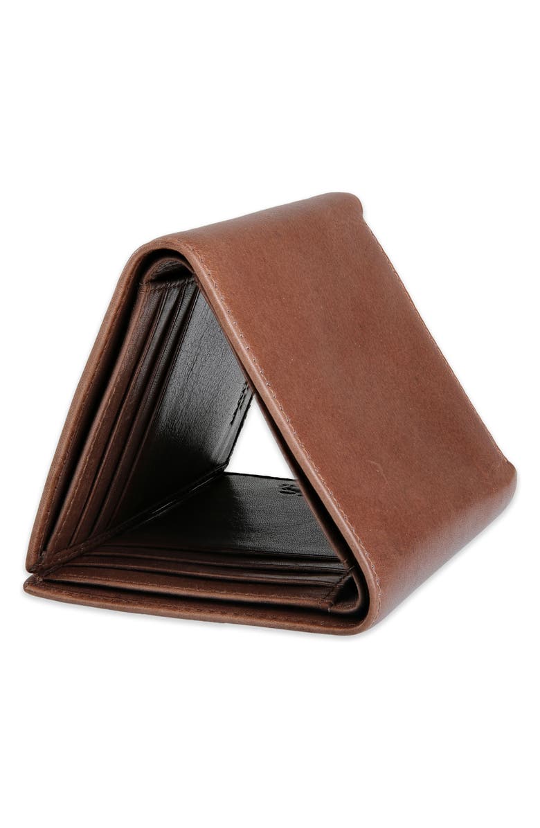 Mancini RFID Trifold Wallet, Alternate, color, Brown