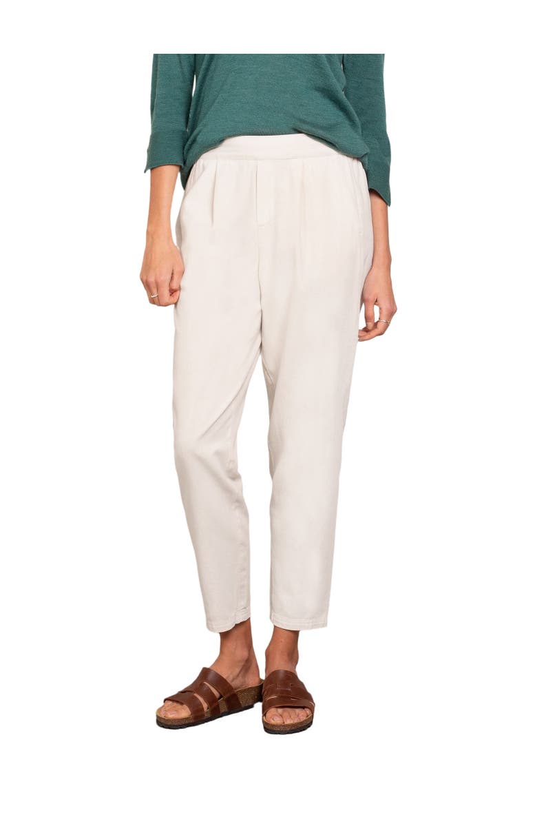 Celtic & Co. Twill Tapered Pull On Pants, Alternate, color, Oatmeal