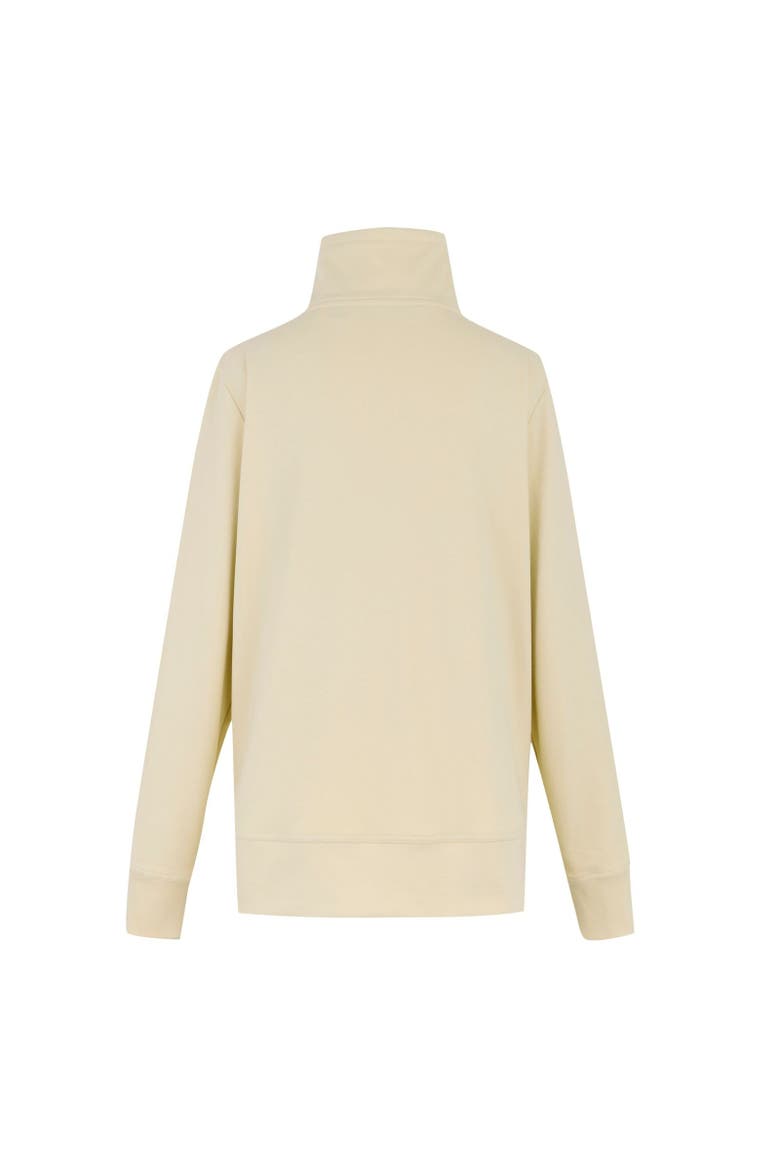 Demmi Quarter Zip Fleece Top, Alternate, color, Light Vanilla