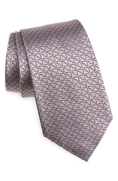 Geometric Silk Tie
