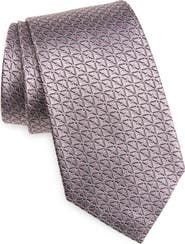 ZEGNA TIES Geometric Silk Tie