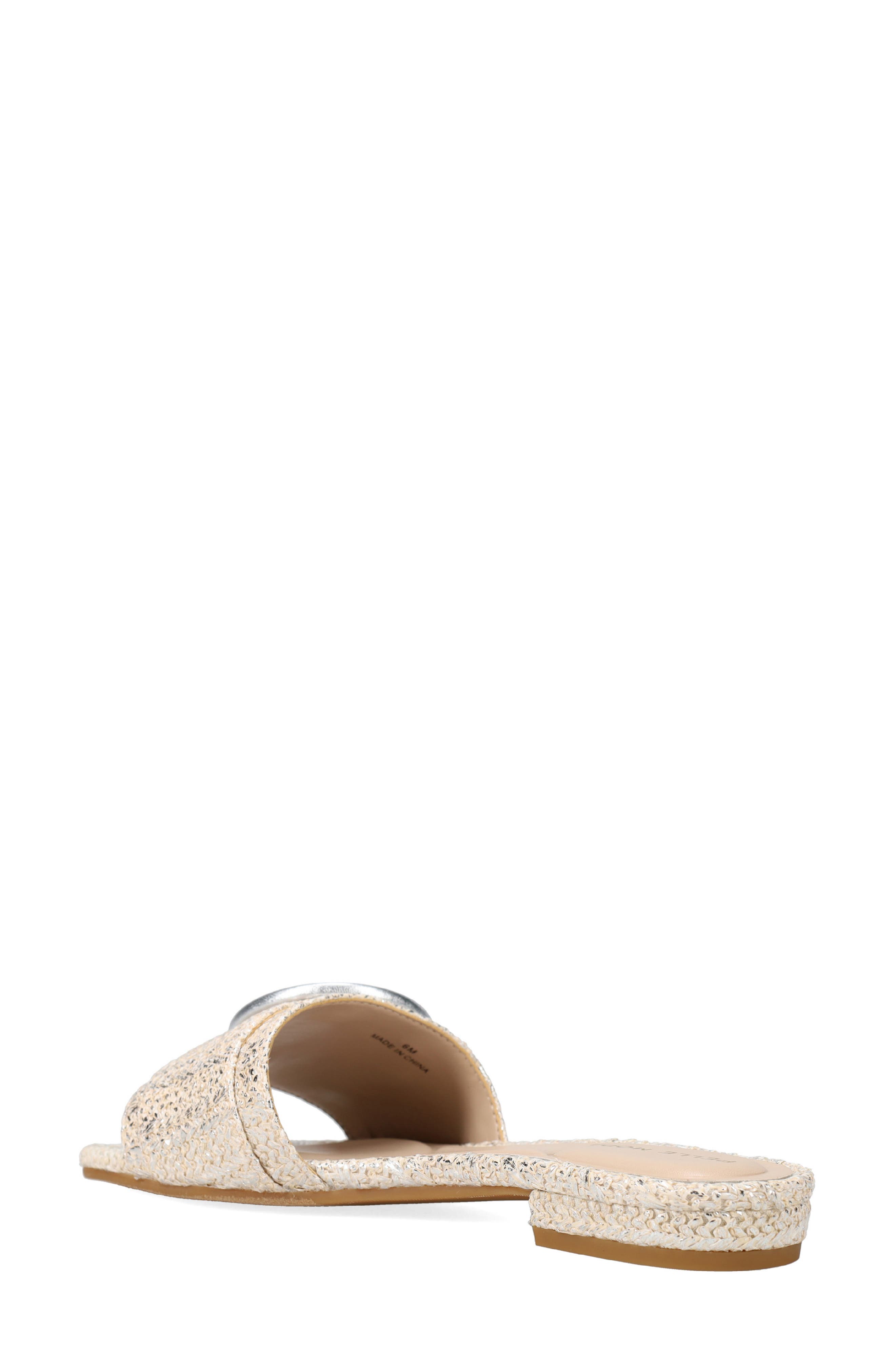 Pelle Moda Bianka Slide Sandal, Alternate, color, Silver