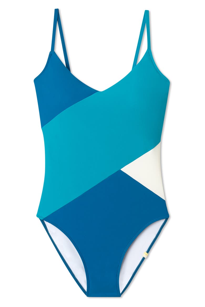 The Marina One-Piece Swimsuit, Alternate, color, BLUE