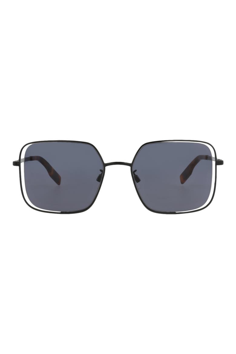 52mm Square Sunglasses, Main, color, BLACK BLACK GREY