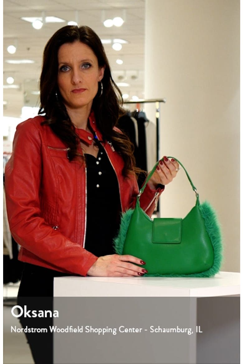 Shantae Faux Fur Trim Faux Leather Shoulder Bag video