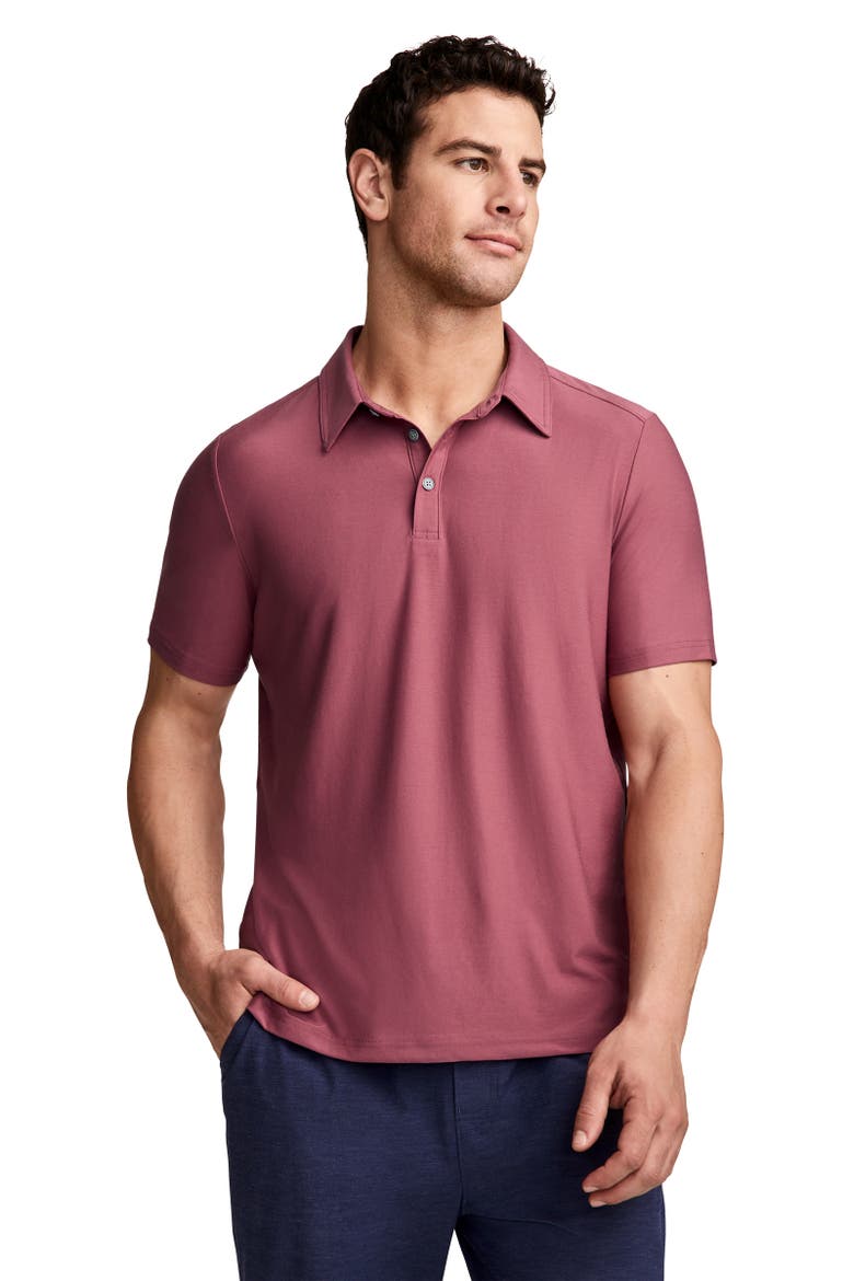 Mens EverActive Polo, Main, color, Dusty Mauve
