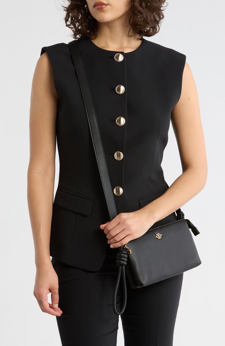 Nanette Lepore Ruby Small Crossbody Bag, Alternate, color, Black