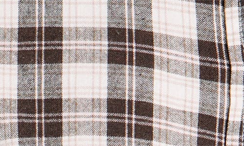 Bdg Urban Outfitters Gwen Plaid Cotton Blend Button-up Shirt In White