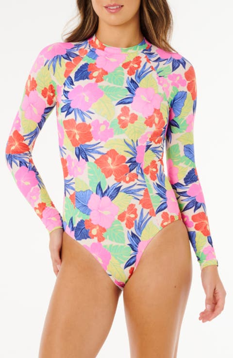 Party Wave UPF 50+ One-Piece Rashguard Swimsuit