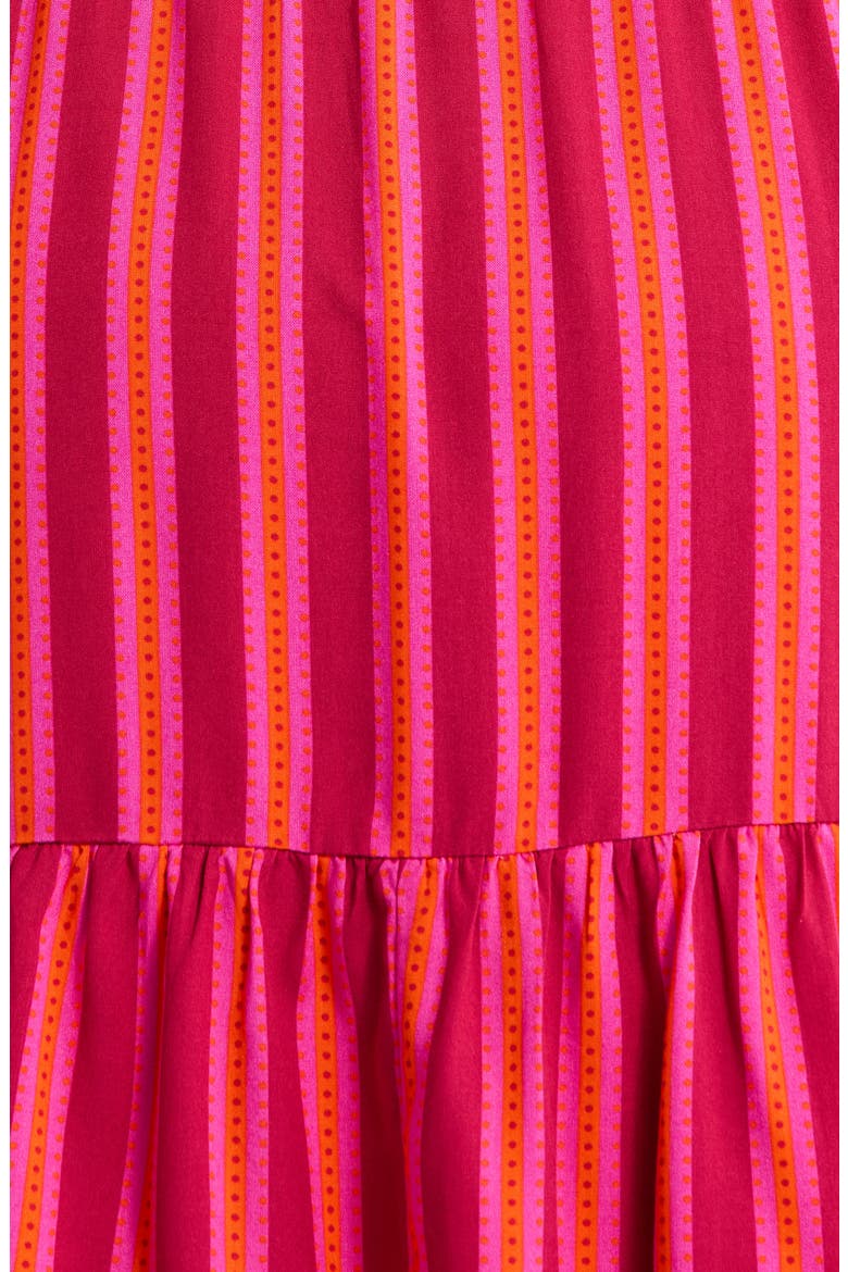 Clarisa Stripes Lomie Long Sleeve Dress, Alternate, color, FUCHSIA-ORANGE