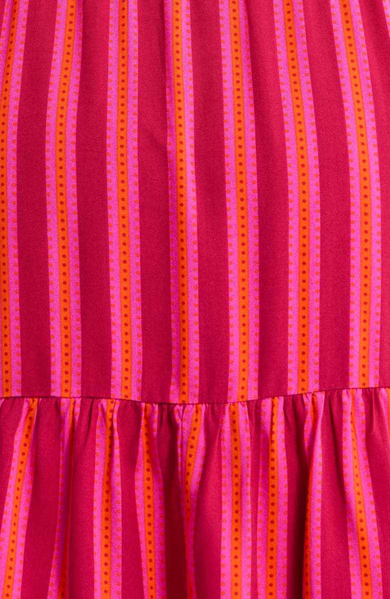 SUGARLIPS Clarisa Stripes Lomie Long Sleeve Dress, Alternate, color, Fuchsia-Orange