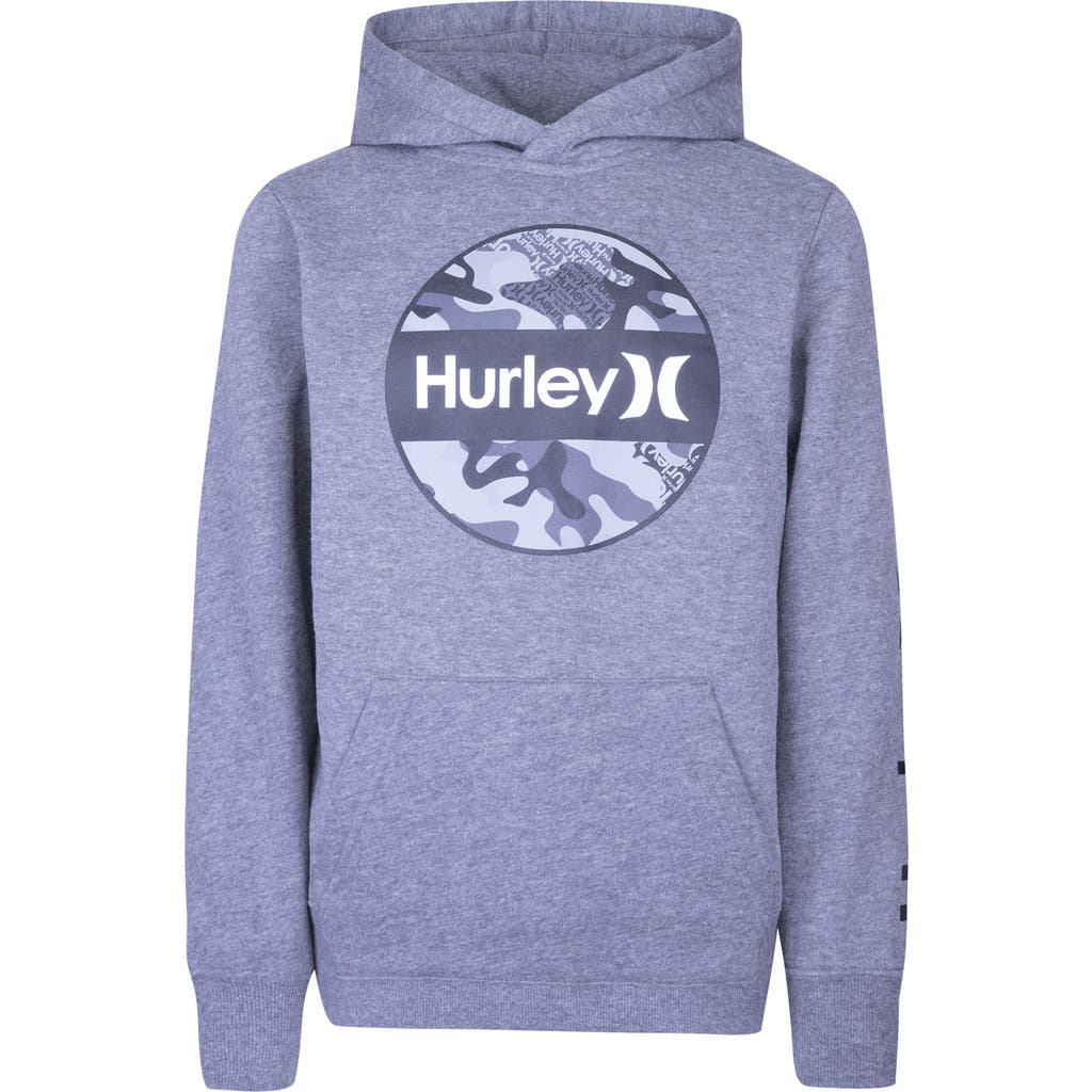 Hurley Kids' Camo Fleece Hoodie In Blue