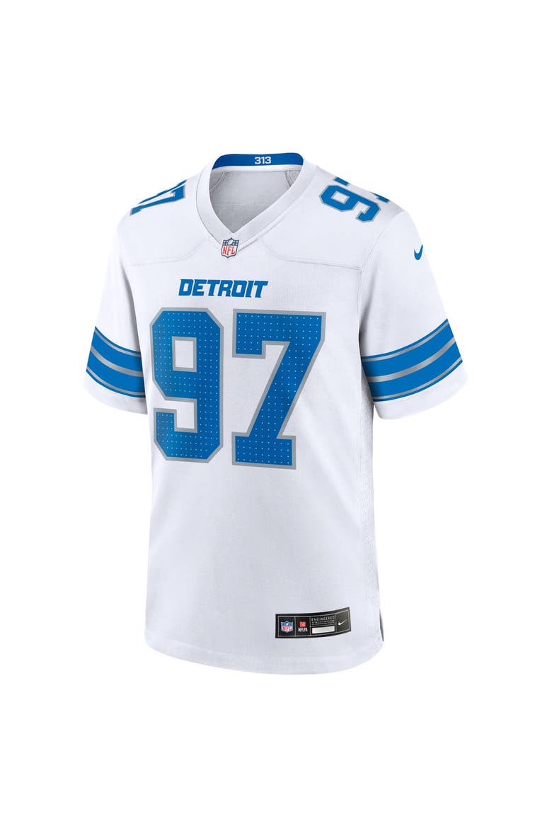 Men's Nike Aidan Hutchinson White Detroit Lions Game Jersey, Alternate, color, White