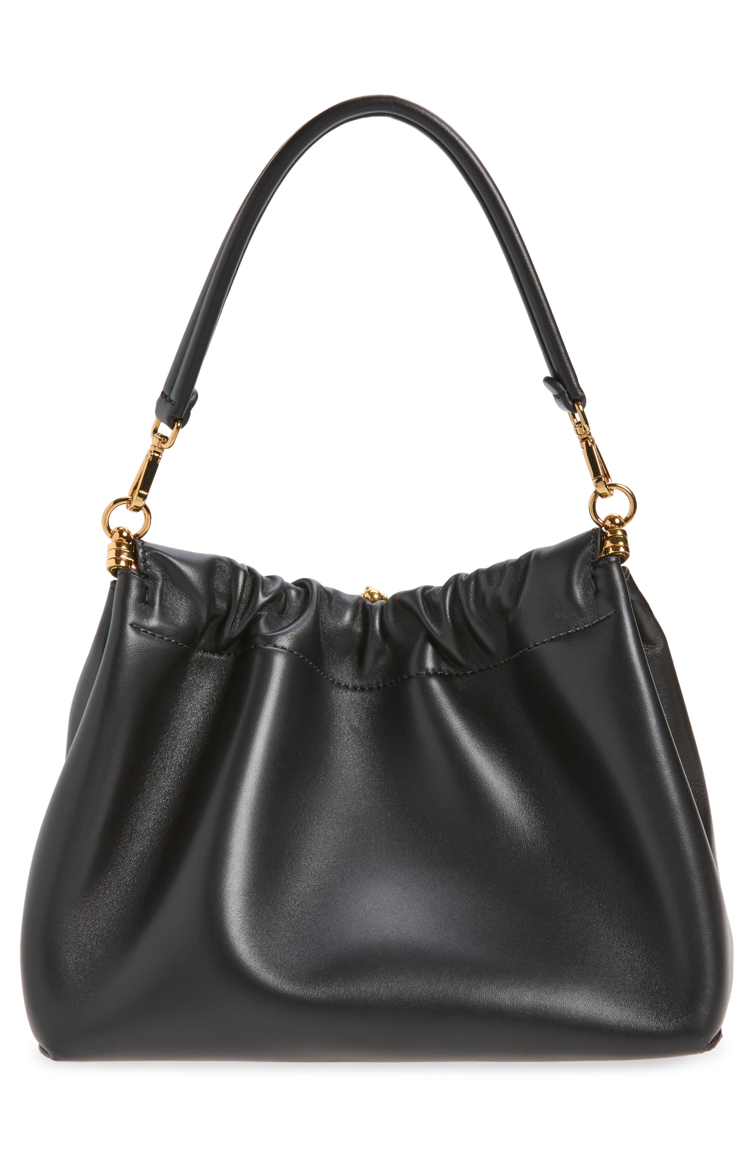 Medium Vela Blossom Shoulder Bag, Alternate, color, BLACK