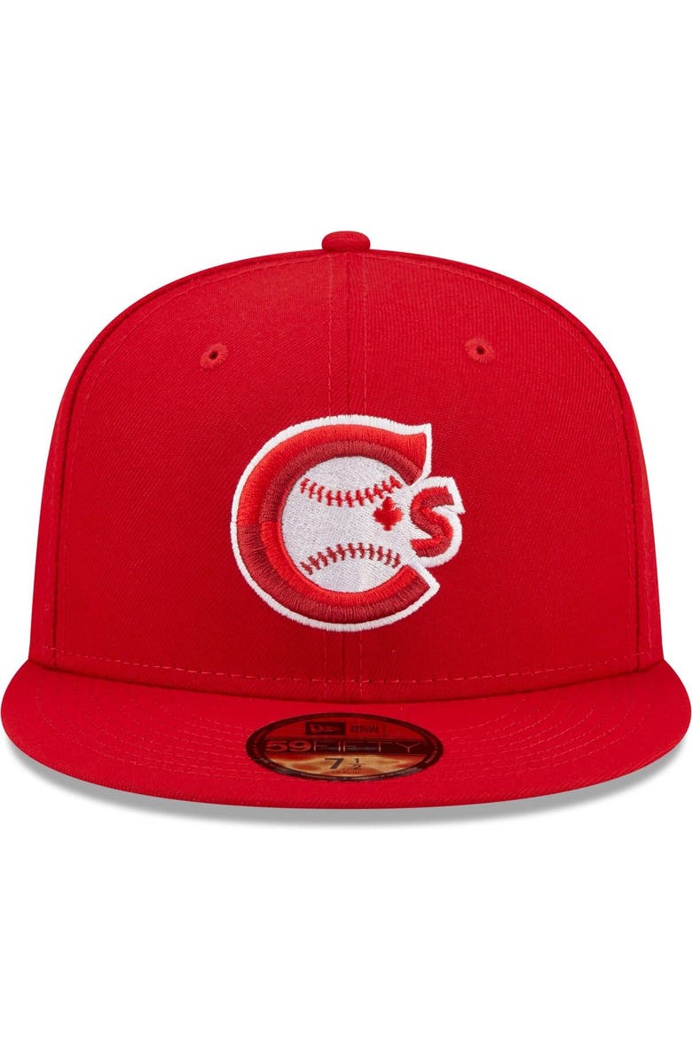 New Era Men's New Era Red Vancouver Canadians Authentic Collection 59FIFTY Fitted Hat, Alternate, color, 