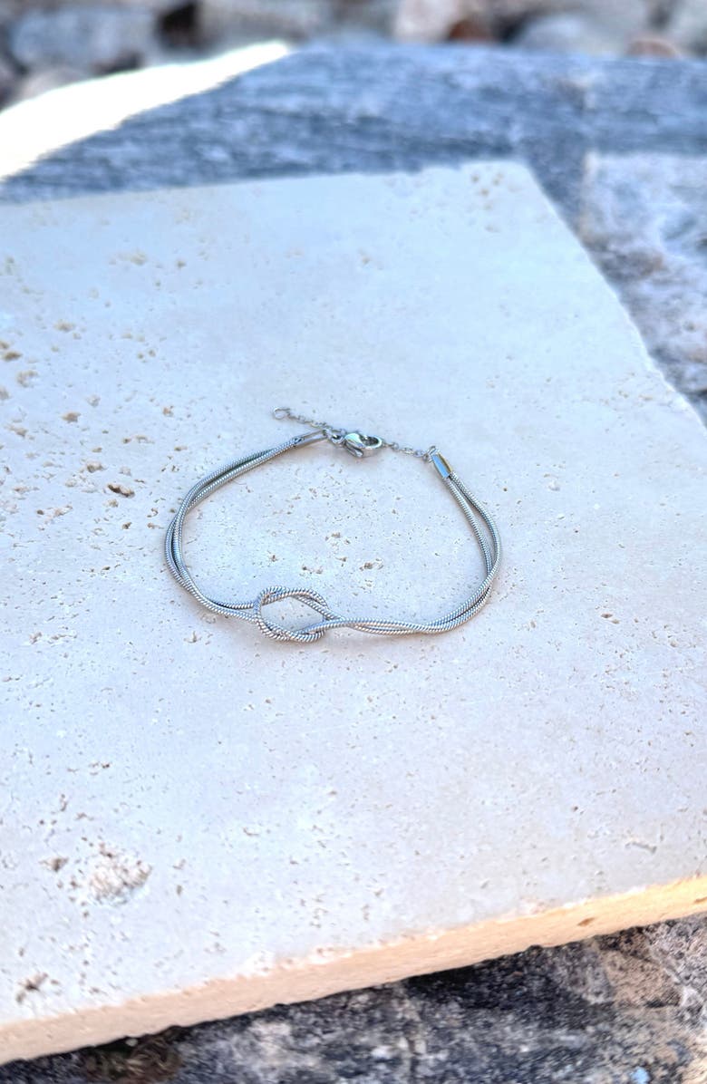 Adornia Knotted Chain Bracelet, Alternate, color,