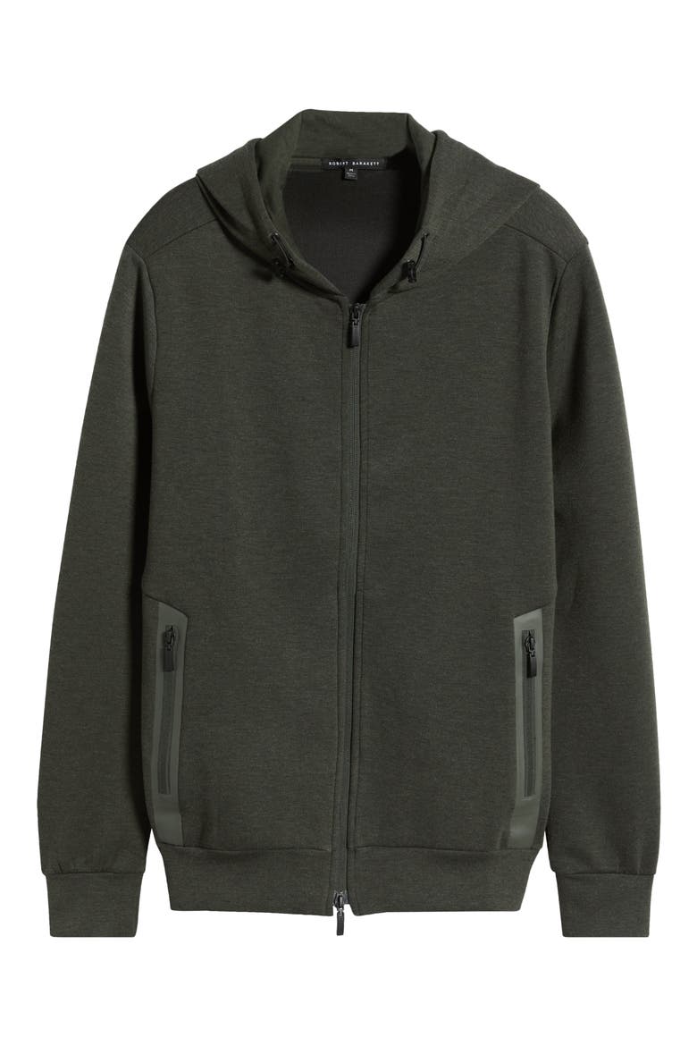 Croydon Stretch Scuba Full Zip Hoodie, Alternate, color, OLIVE