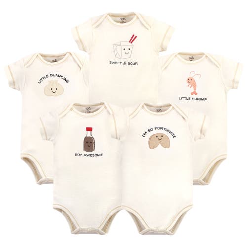 Touched By Nature Organic Cotton Bodysuits In Neutral