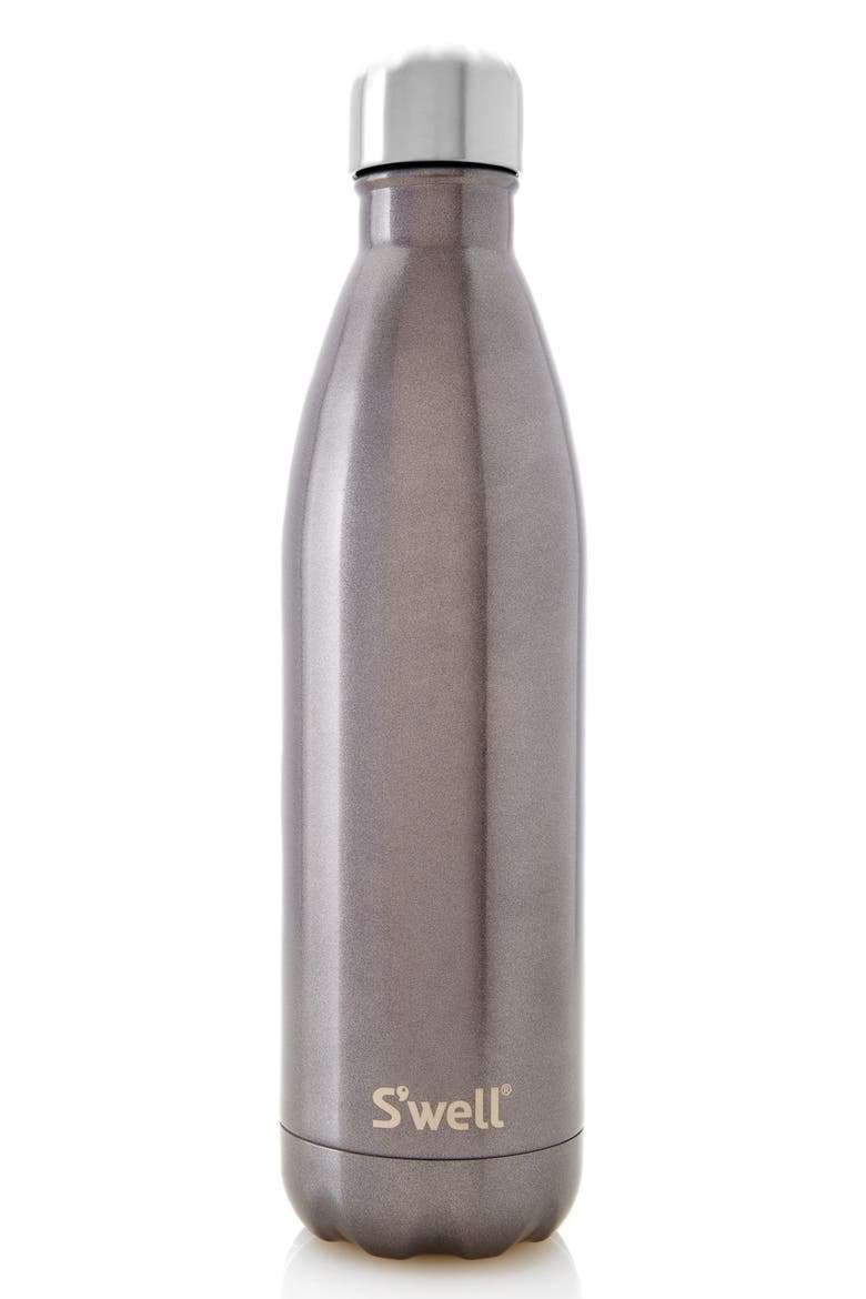 'Glitter Smokey Eye' Insulated Stainless Steel Water Bottle, Alternate, color, SMOKEY EYE